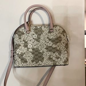 Michael Kors floral crossbody with handles
